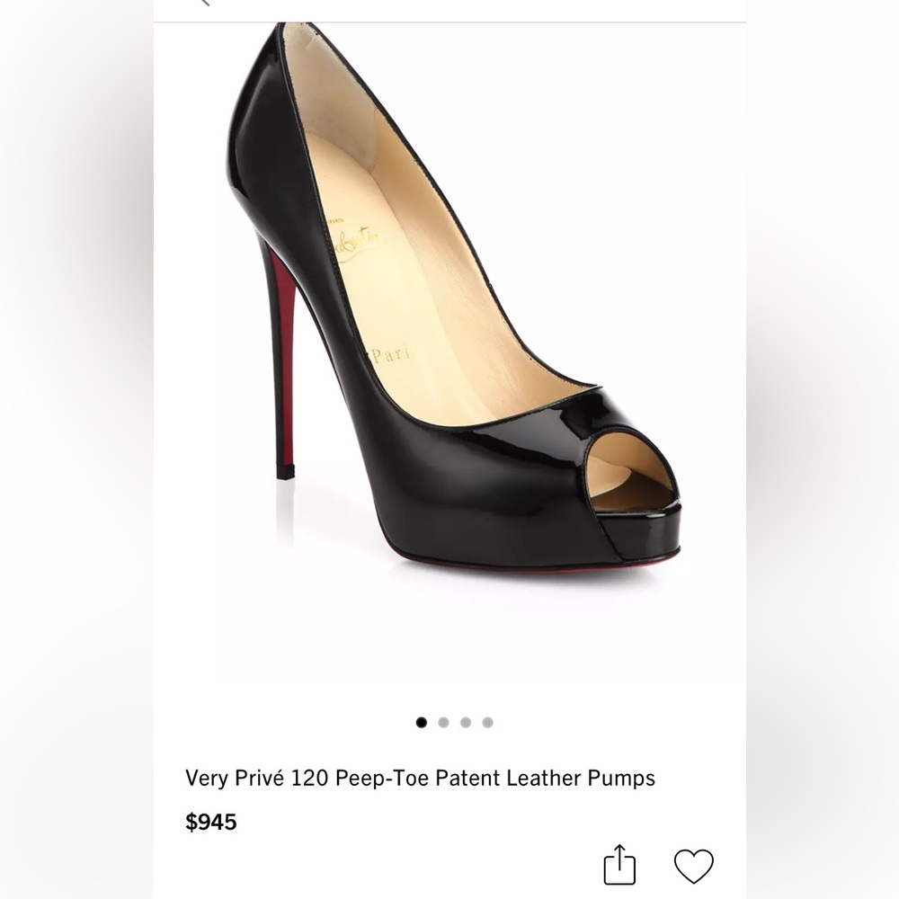 Christian louboutin peep toe 37.5 sexy heels